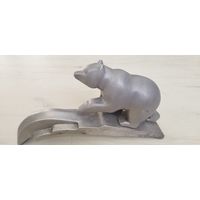 Оригинальный маскот, эмблема с капота раритетного автомобиля ЯАЗ-200 в сборе.