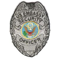Нагрудный знак сотрудника службы безопасности посольства США