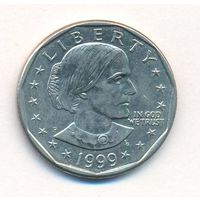 1 доллар США 1999 год Сьюзен Б. Энтони двор P _состояние UNC