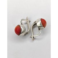 Серьги серебро 925 пр. Общий вес 4,12 гр. С рубля