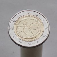 Германия 2 евро 2009 A 10 лет Экономическому и валютному союзу