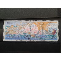Португалия, 1987. 500 лет путешествия Бартоломеу Диаса. Пара А. Mi-2,50 евро гаш.