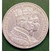 Пруссия 1 талер 1861. Коронация