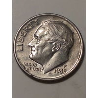 10 центов  США 1988  год