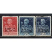 Италия Колонии Сомали 1925 Виктор-Эммануил III Надп Полная #71-3**
