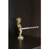 Латунный штопор "Писающий мальчик", BRUXELLES.