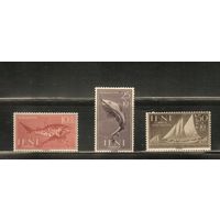 Ифни-1958(Мих.178-180),  ** (1 м - *),   Морская   Фауна , Рыбы  (полная серия)