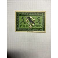 Нотгельд 5 пфеннигов 1921 год. -2712