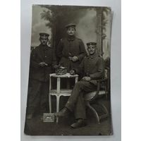 Фото немецких солдат  1917 г. 1-я мировая война. Размер 8.6-13.7 см.