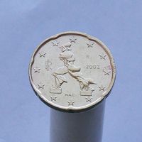 Италия 20 евроцентов 2002