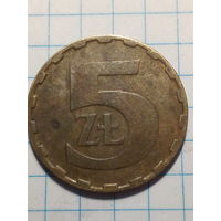 5 злотых Польша 1986 год