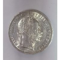 Флорин 1884 Австро-Венгрия ярчайший штемпельный блеск