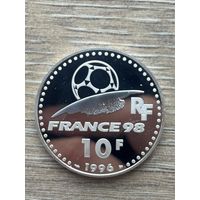 Серебряная монета Франции номиналом 10 франков