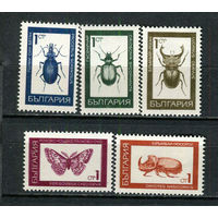 Болгария - 1968 - Насекомые - [Mi. 1826-1830] - полная серия - 5 марок. MNH.  (Лот 68HH)-T41P37