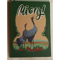 Туристическая карта "Миорского района" Miory карта на английском языке.