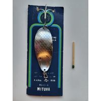 Блесна МИТУВА "MITUVA" Таурагский завод элементов вычислительных машин литовская СССР. Родная подложка.