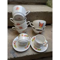 Посуда СССР,  чашки, блюдца, цена за все
