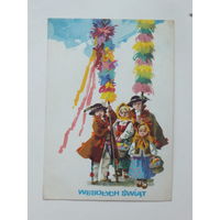 Открытка Польша Пасха 1970  10х15 см