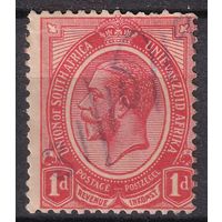 193.BrK. Великобритания. Колонии. Южно - Африканский Союз. Георг V. Стандарт. 1913 г. 1d. Mi.##3Ac.