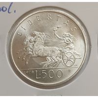 500 лир. 1979 г.835пр., ( Символы государства Сан-Марино ). Сан-Марино.