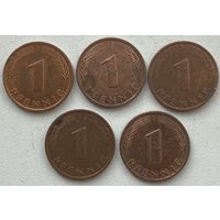 Германия 1 пфенниг 1994 г. D. Цена за 1 шт.