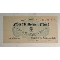 1923 год Германия 2 000 000 марок