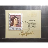 Вьетнам. 1983 год. Живопись. Рафаэль. 500 лет со дня рождения (блок) (1173)