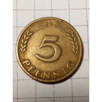 5 пфеннигов ФРГ 1950 G год