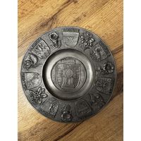 Тарелка оловянная