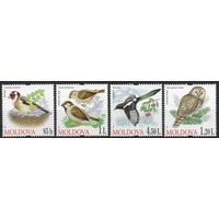 Молдова 2010. Фауна. Сова, синица, сорока, воробей. 4 марки (382)