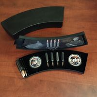 Набор из 2-х серебряных монет Танзании " Михаил Калашников и Андрей Дерябин" 2018 г.в., 62 г чистого серебра (проба 999)