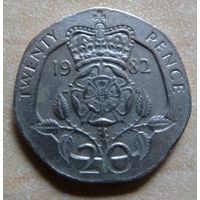 20 пенсов 1982 Великобритания