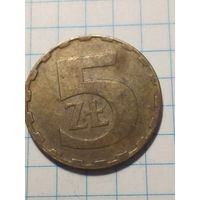 5 злотых Польша 1987 год