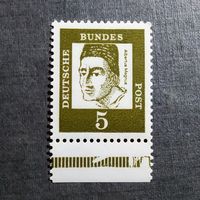 Марка Германия 1961 год Стандартный выпуск