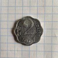 Индия 2 пайса 1967 г.