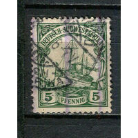Германские колонии - Юго-Западная Африка - 1901 - Флот 5Pf - [Mi.12] - 1 марка. Гашеная.  (Лот 9HX)-TG3P35