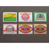 Польские пивные этикетки, все разные, цена за одну шт., см. описание лота, ю-905-8 (3534)