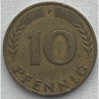 Германия 10 пфеннигов 1970 г. F