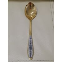 Ложка столовая серебро 875 пробы СССР. Северная Чернь. Вес 60.5гр