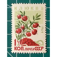 СССР 1964 Из серии Ягоды.  Z 3048  Клюква**.  504