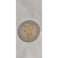 Кения 20 шиллинг 1998