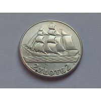 Польша 2 злотых 1936 г. 15 лет морскому порту Гдыня. Кораблик.