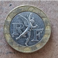 Франция 10 франков, 1990 г., KM# 964