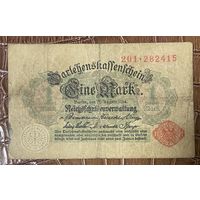 Банкнота 1 марка 1914 год. Германская империя.