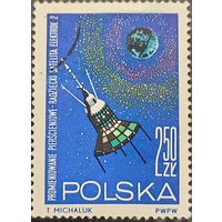 Польша 1964. Советский космический аппарат Электрон-2. Марка из серии