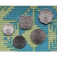 Бангладеш набор монет 1, 10, 25, 50 пойша; 1 така, UNC. Предложи свою цену или обмен!