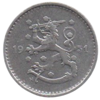 Финляндская Республика (Финляндия). 1 марка 1951 Н.