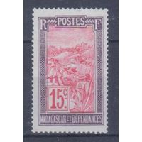 [73] Французские колонии. Мадагаскар 1908. Культура и быт.Местный мотив.15с. БЕЗ КЛЕЯ.