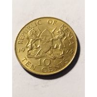 Кения 10 центов 1974
