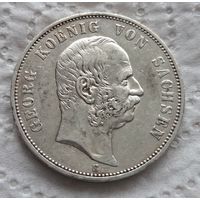Саксония 5 марок 1903 с блеском